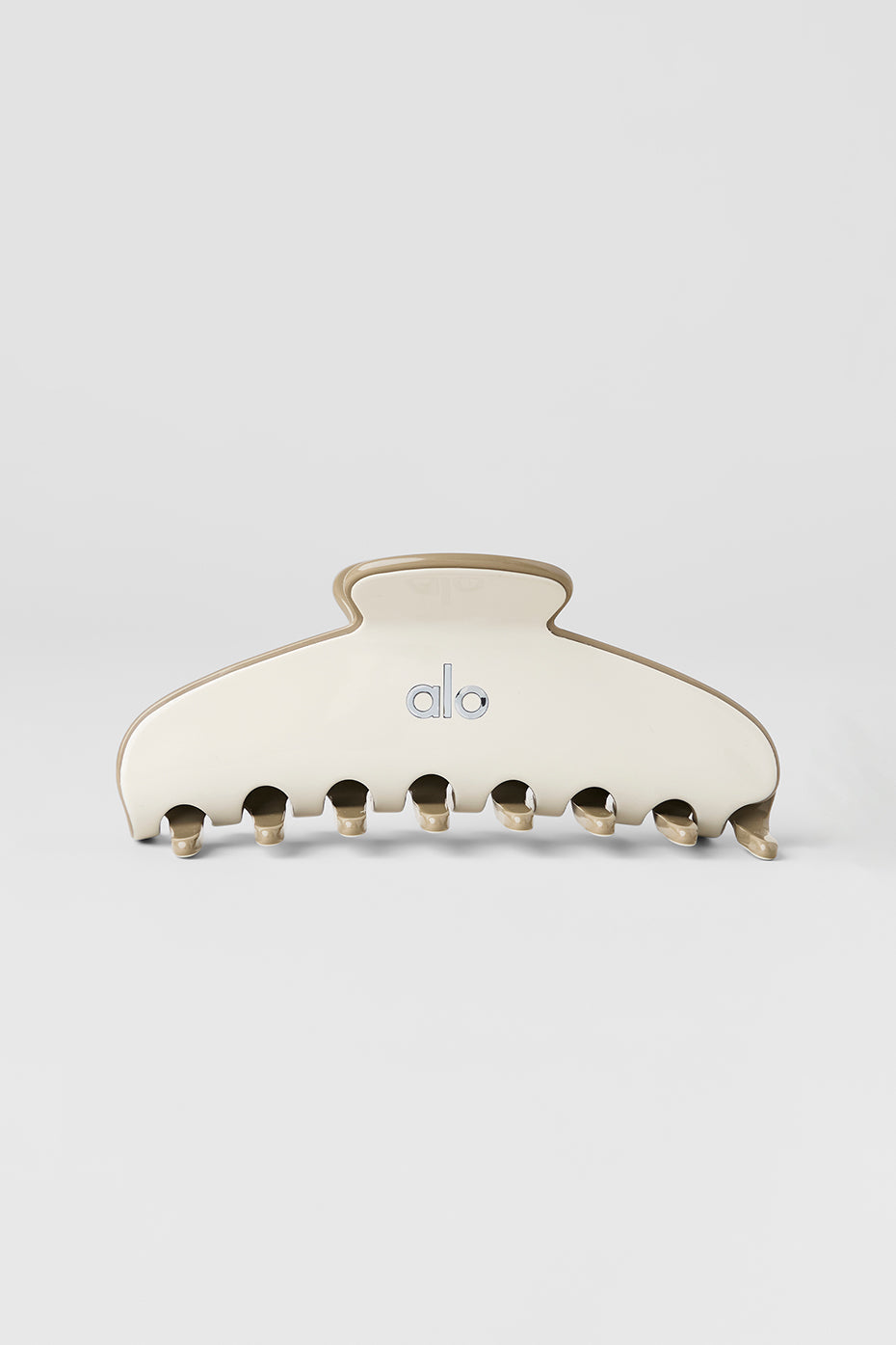 Outline Claw Clip - Bone/Light Cocoa