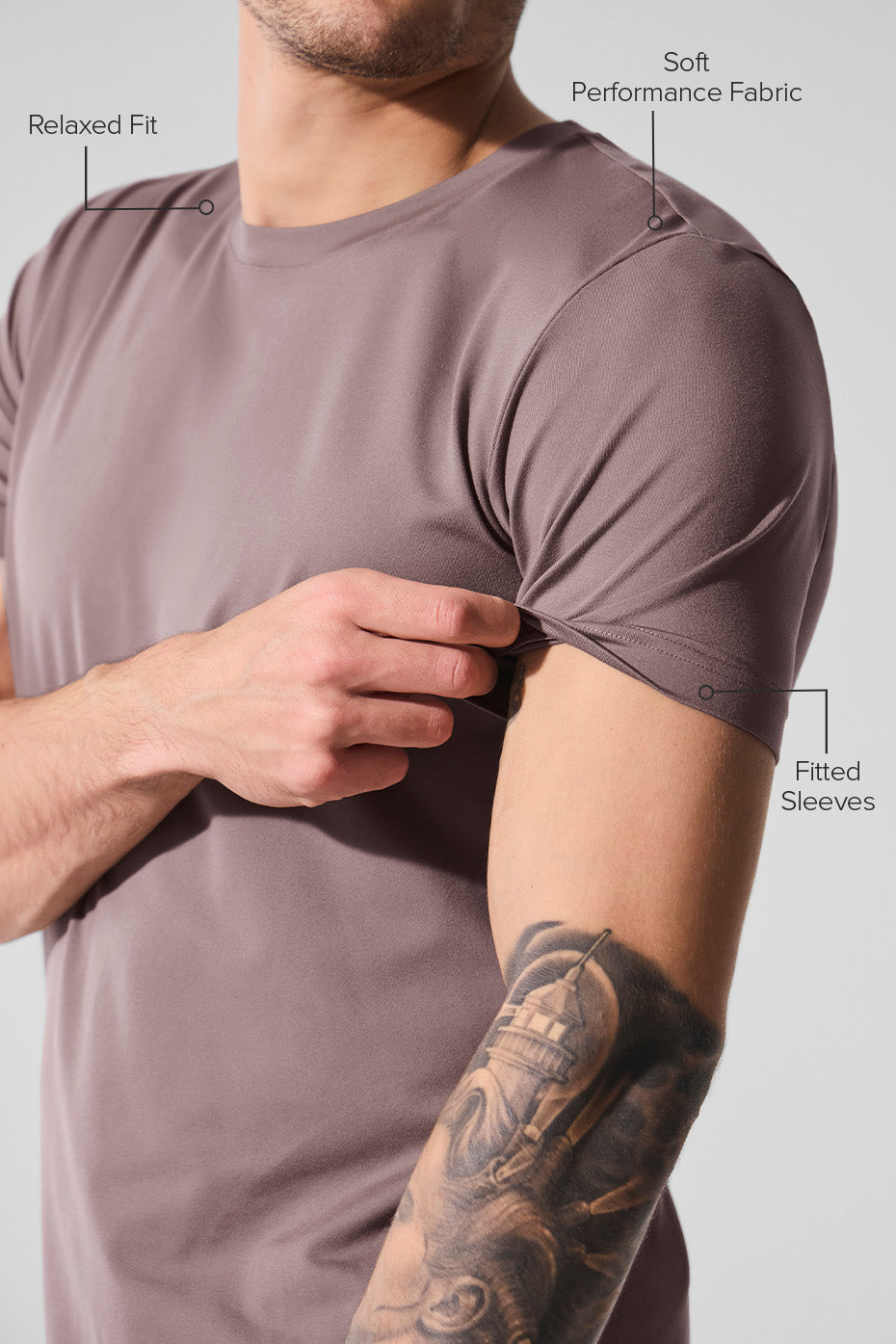 Conquer Reform Crewneck Short Sleeve - Mushroom