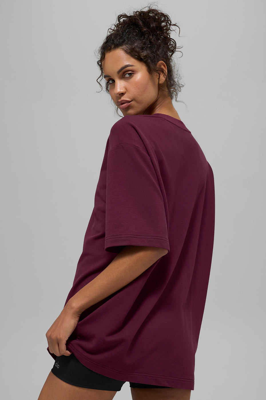 Double Take Short Sleeve - Burgundy
