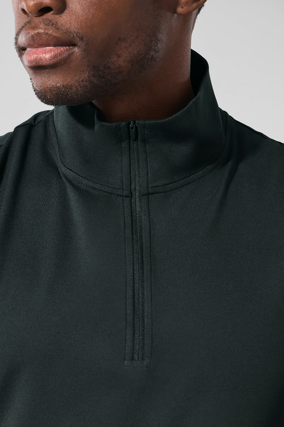 Conquer 1/4 Zip Reform Long Sleeve - Charcoal Green
