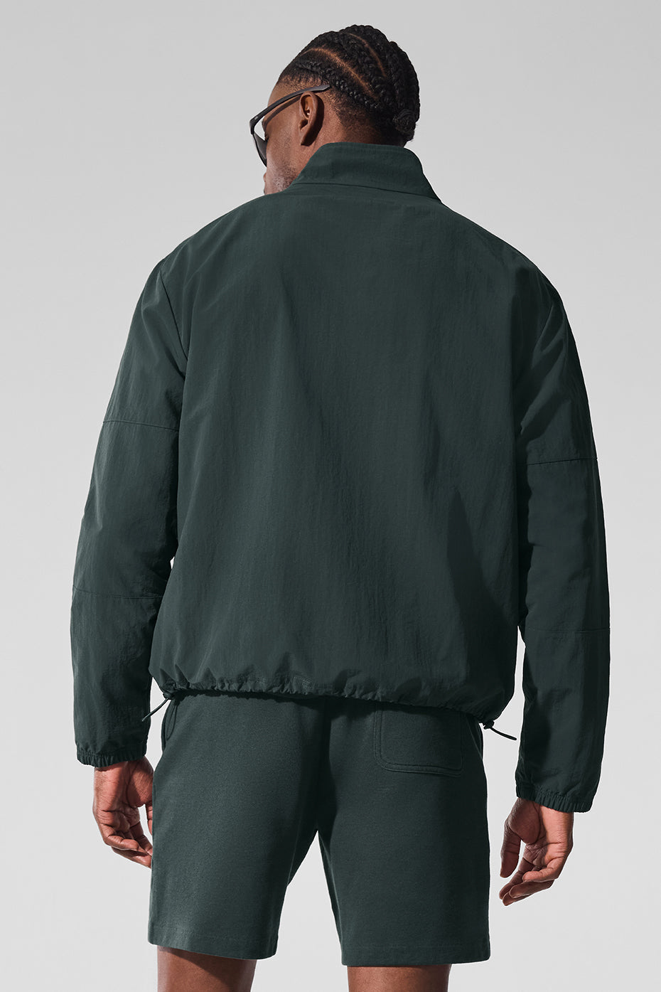 Light Weight Takeaway Track Pullover - Charcoal Green
