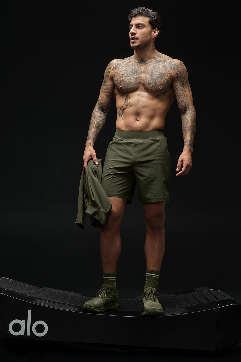 7" Repetition Short - Green Olive