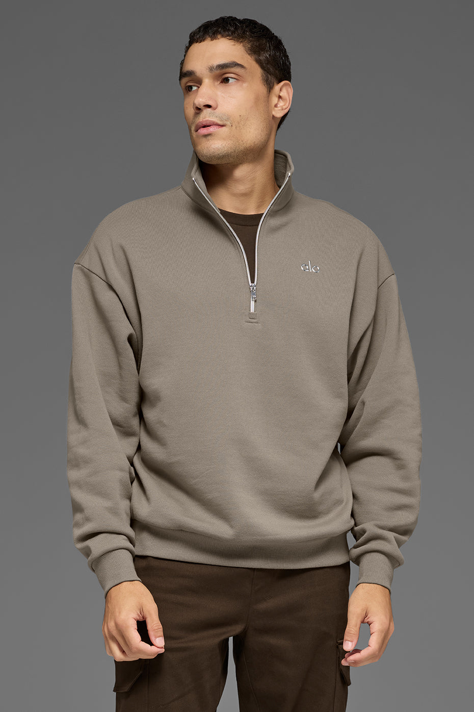 Accolade 1/4 Zip Pullover - Light Cocoa