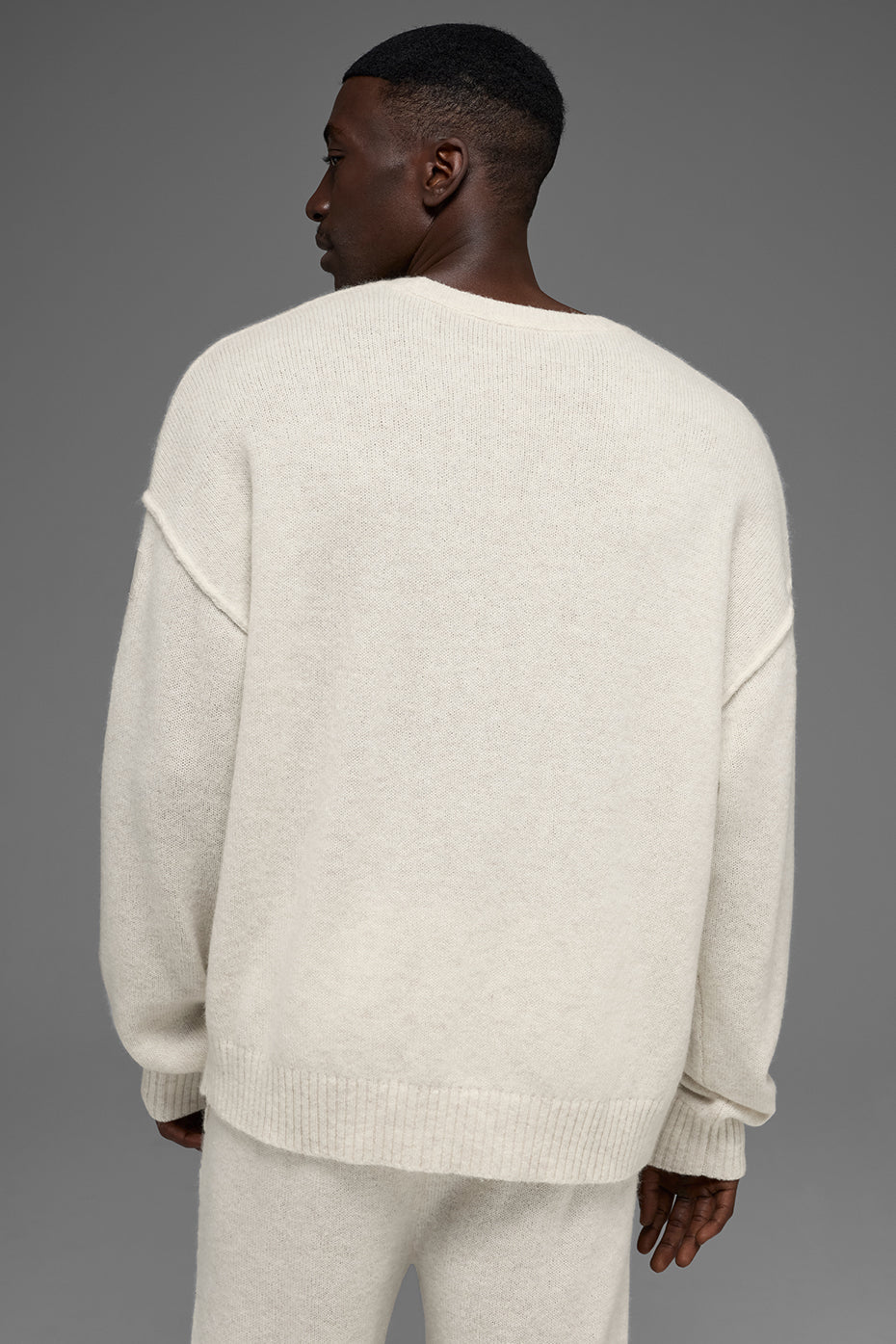 New Class Cashmere Crewneck Sweater - Bone Heather