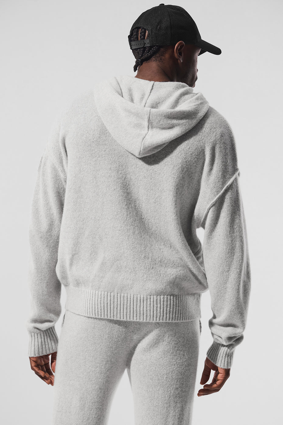 New Class Cashmere Full Zip Hoodie - Pearl Grey Heather