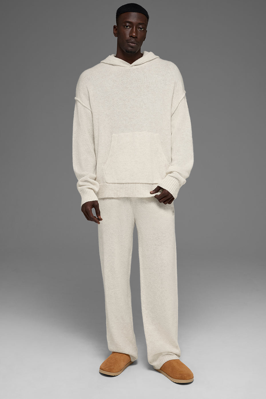New Class Cashmere Hoodie - Bone Heather