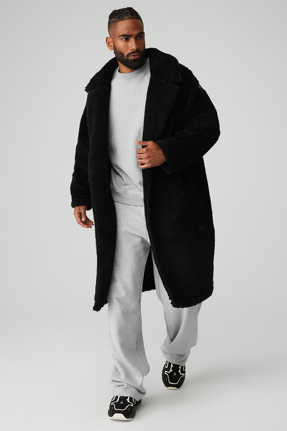 Oversized Sherpa Trench -  Black (Copy)