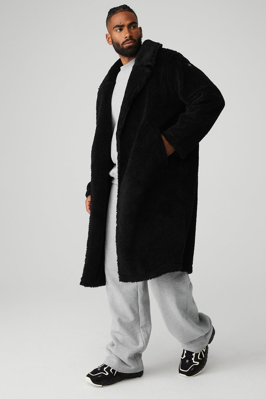 Oversized Sherpa Trench -  Black (Copy)
