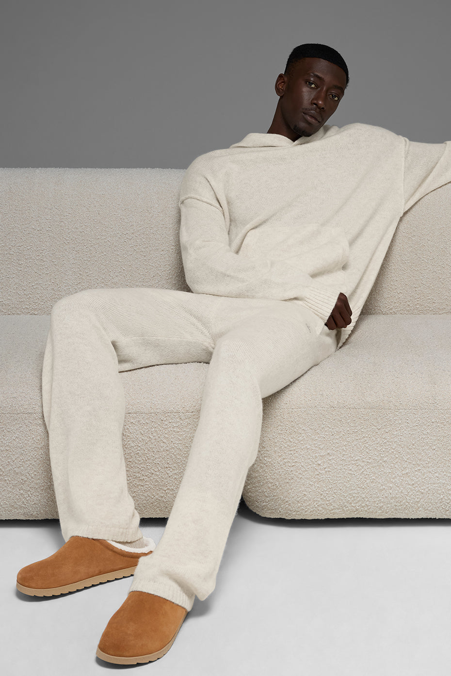 New Class Cashmere Sweatpant - Bone Heather