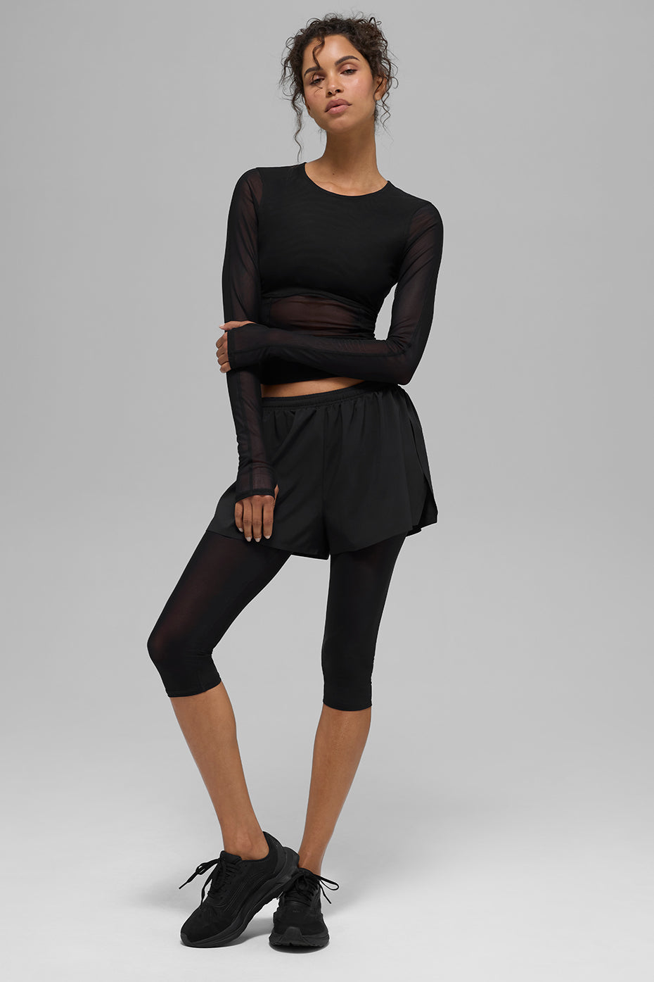 Mesh Winter Twilight Long Sleeve - Black