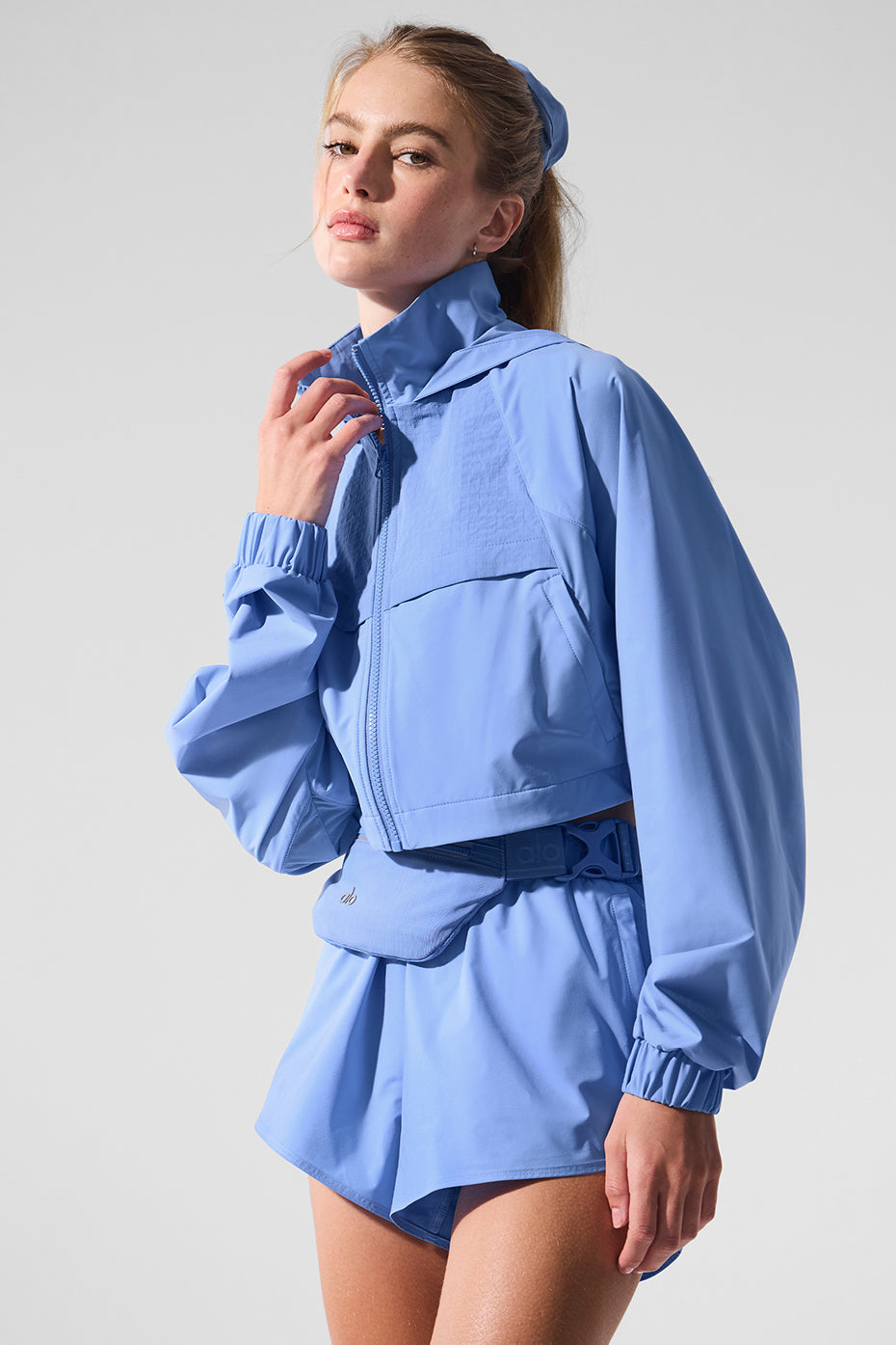 Cropped Playmaker Jacket - Crystal Clear Blue