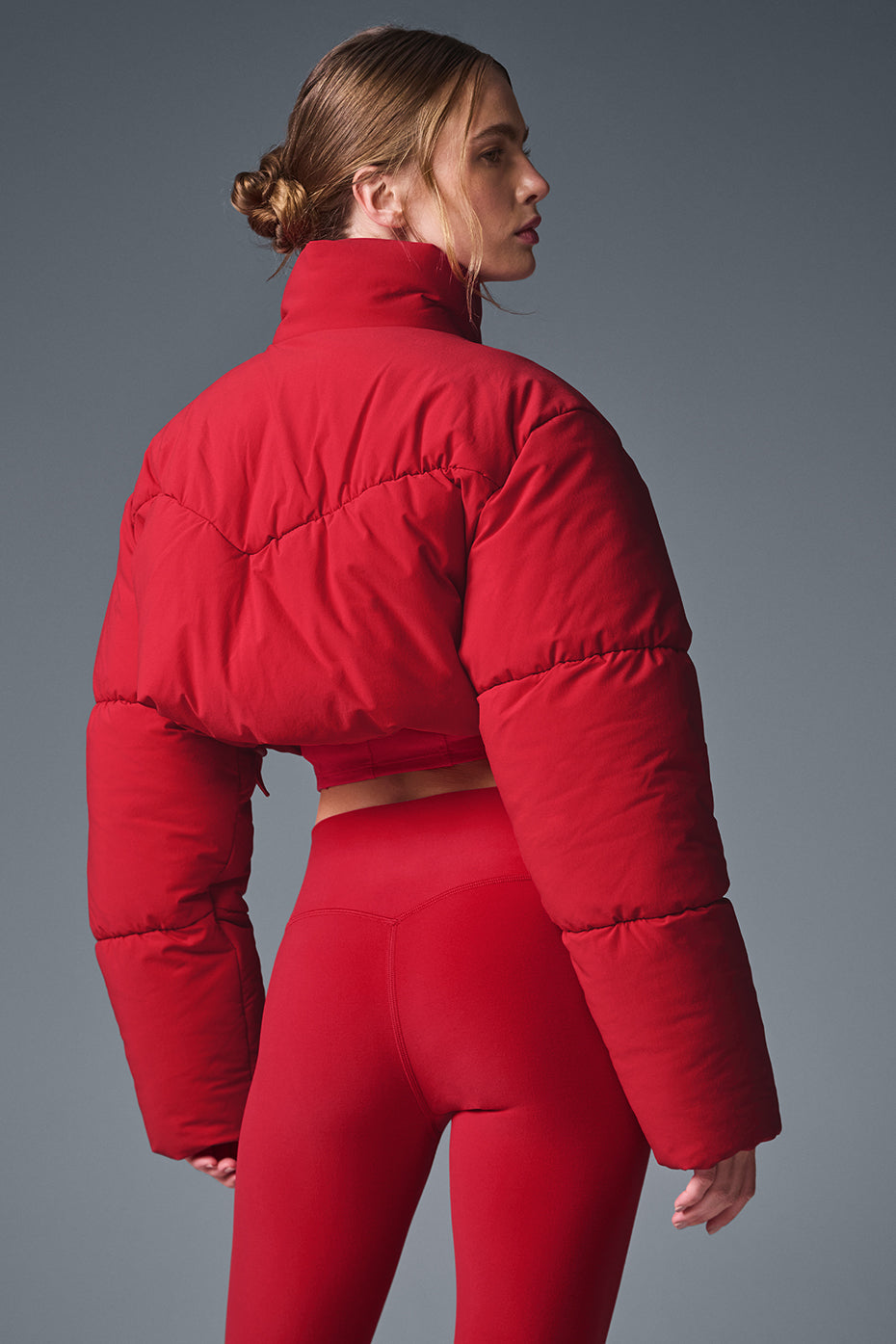 Main Act Corset Puffer - Bold Red