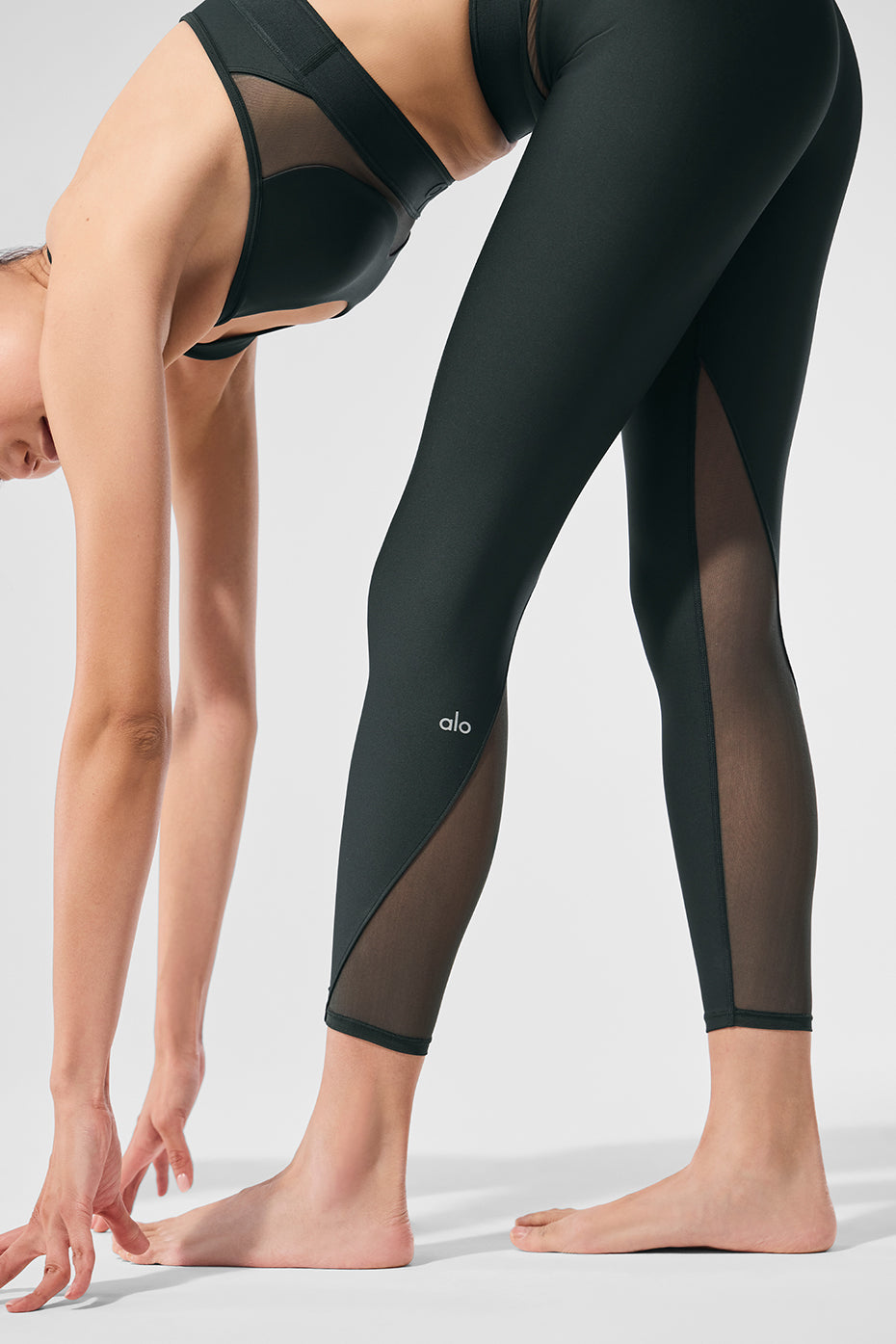 Airlift High-Waist 7/8 Rebel Legging - Charcoal Green