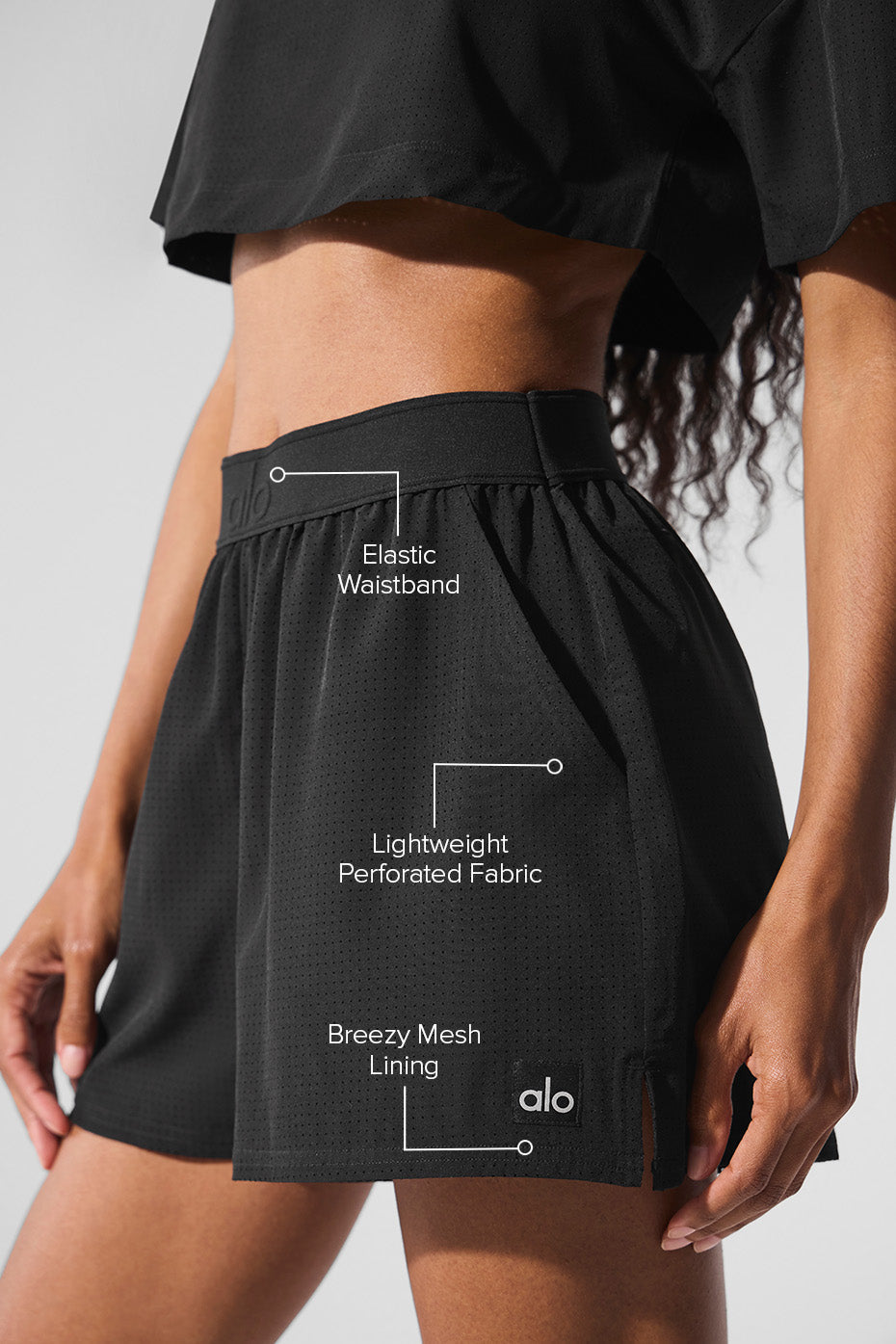 Mesh Mirage Short - Black