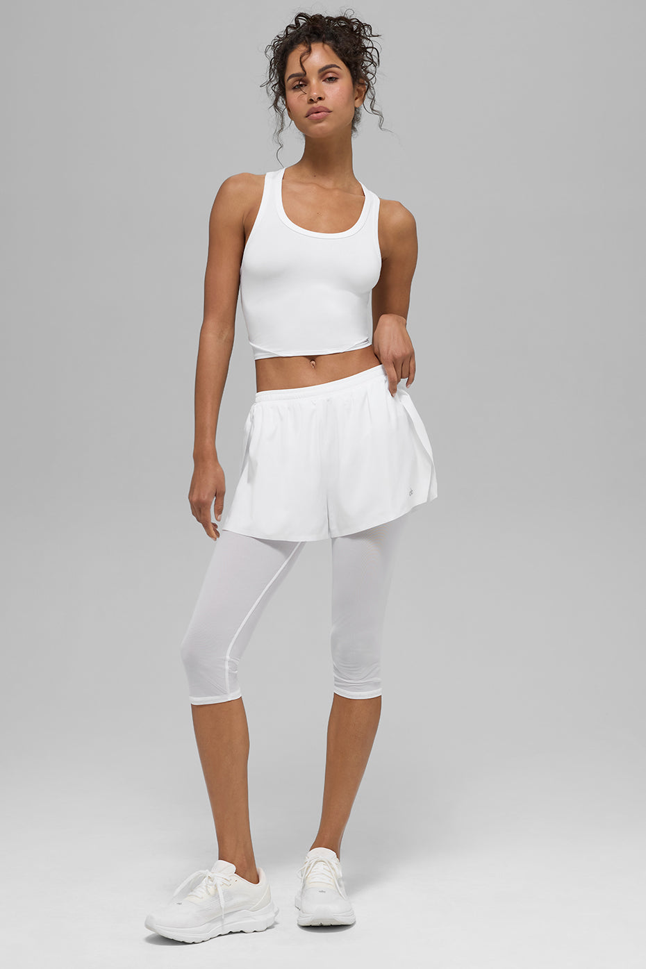 Mesh Front Runner 2 In 1 Short - White