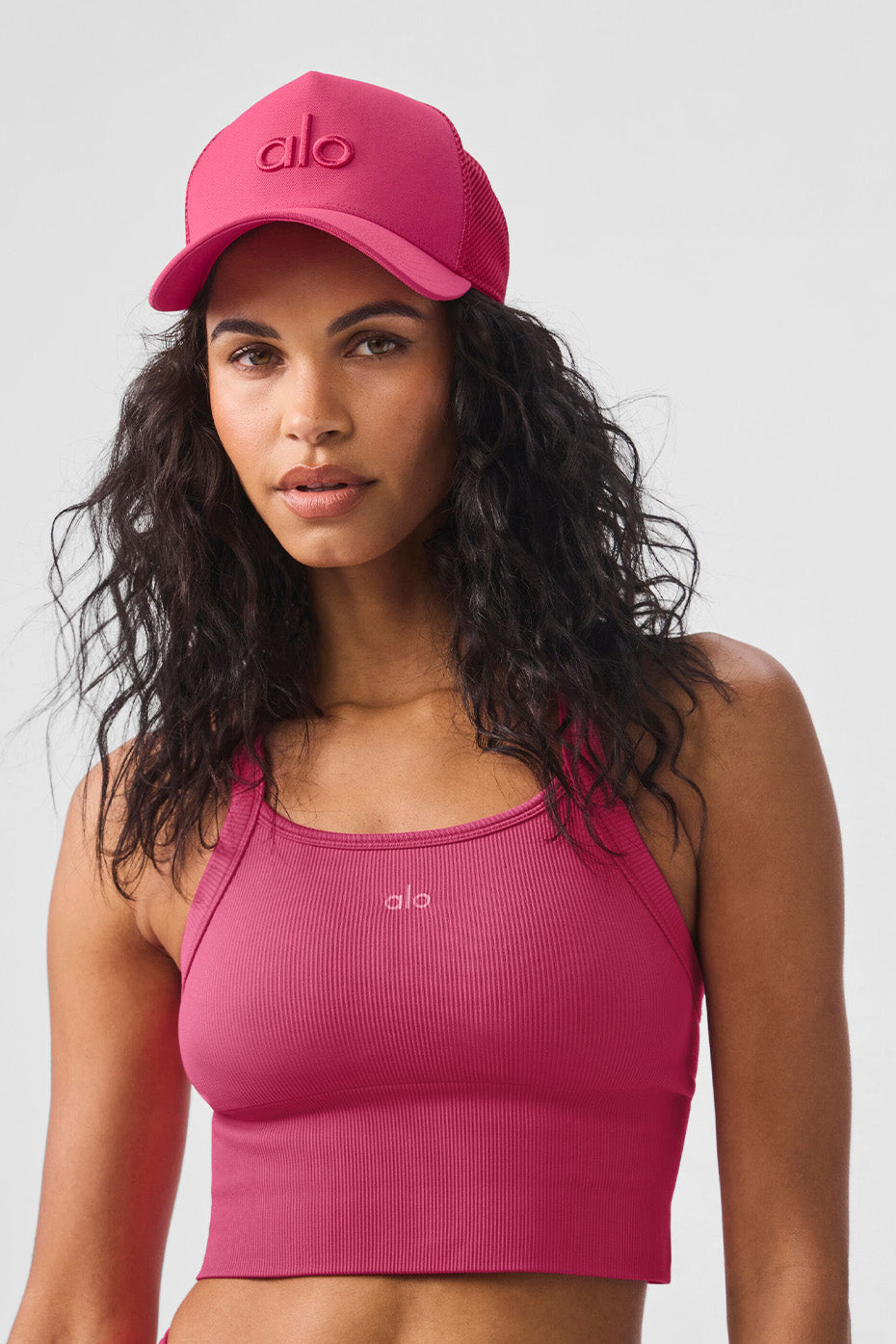 Seamless Ribbed Favorite Bra Tank - Pink Summer Crush