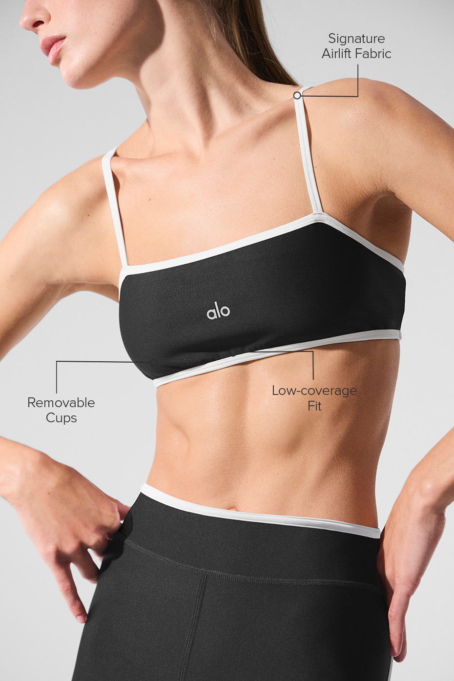 Airlift Charger Bra - Black/White